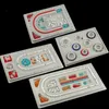 Other 4Pcs Gray Flock Beads Tray Jewelry Design Boards Kit DIY Beading Bracelet Jewelry Tools