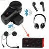 MAXTO M2 Helm Bluetooth Intercom Motorrad Interphone Headset Wireless Moto Für 6 Fahrer Q230831