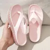 Zapatillas Oraqwlj 2023 Mujeres Flip Flop Verano Sandalias al aire libre Moda Plataforma colorida Mujer Cuñas femeninas Diapositivas