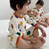 Комплект одежды 3M4T Kid Girl Boy Boy Underwear Cartoon Cartoond одежда наряд одежды детская весна осенняя хлопковая костюм детская пижамская одежда 230830