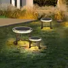야외 태양 광 발전 LED 바닥 램프 정원 테이블, IP65 파티오, 마당, 정원, 야외 측 테이블, 정원 장식용 방수 태양 조등