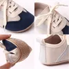 Babyschoenen Baby Meisjes Jongens Canvas Schoenen Antislip Contrasterende kleur Vastbinden Binnen Buiten Peuter 230829