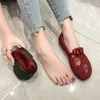 Платье обуви Flat's 2023 Summer Trend Fashion Casual Single Commory Cloth Speat Sole Sole Oxfords Simplicity Mom's Loafers 230829