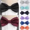 Bolo Ties Men Plaid Bowties Groom Mens Solid Fashion Cravat for Butterfly Gravata Male Formal Dress Marriage Wedding Party Bow 230829