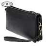 Portefeuilles en cuir véritable portefeuille mâle vache longue pochette porte-monnaie hommes pour porte-téléphone sacs pièce de monnaie