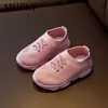 Athletic Outdoor Kids Shoes Anti-slip Soft Rubber Bottom Baby Sneaker Casual Flat Sneakers Shoes Children size Kid Girls Boys Sports Shoes 230830