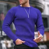 Maglioni da uomo Casual O Collo per uomo Tempo libero Tinta unita Manica lunga Maglia elasticizzata Slim Maglione Top 2023 Moda autunnale 230830