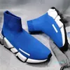 2023-Designer Socks Casual Shoes Platform Runner Sneaker Sock Shoe Master präglade sneakers hastigheter stövlar män kvinna glänsande