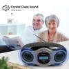 CD Player Retekess TR631 Portable Boombox Stereo Radio FM Bluetooth 3W Ser LCD Display Support Alarm Clock AAC USB AUX ELDER 230829