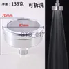 Bathroom Shower Heads 1pcs Space Aluminum Pressurized Shower Sprinkler Top Sprinkler Water-saving Shower Head Sprinkler x0830