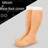 Men's Body Shapers Realistic Male Silicone Prosthetic Foot Cover Artificial Skin Real Texture On Behalf Of Hair