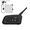 EJEAS 1/2PCS V6CPRO SCOCKER SĘDZIA BLUETOOTH INTORCOM FULL DUPLEX 1200M Wireless Football Słuchawki Q230830