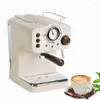 Pół aautomatyczny maszyna do espresso 15Bar kawy Włoski podwójna temperatura kontrola typu pary pary Foamer retro biały 220V