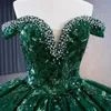 Green Shiny Princess Sweetheart Quinceanera Dress Ball Gown Graduation Prom Gowns Sweet 16 Dresses For Birthday Party Vestidos de 15 Anos