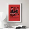 Retro Car Art Poster Supercar Cool Car Racing Tela Pittura Opera d'arte Immagine della parete Stampa per soggiorno Ragazzi Home Decor Regalo Senza cornice Wo6