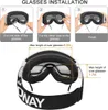 Gogle narciarskie Findway Kids Mask Anti UV Fog OTG Kompatybilny z hełmem snowboardowym Sporty zimowe 230830