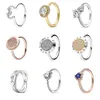 925 Sterling Zilveren Ringen Voor Vrouwen Originele Kroon Hart Wishbone Engagement Wedding Rose Gold Crystal Ring Luxe Sieraden