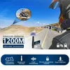 XINOWY V6 PRO Motocicleta Bluetooth Capacete Intercom Headset 1200M Interfone Comunicador para 6 Pilotos Leitor de Música À Prova D 'Água Q230830