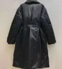 Sonbahar Kış Moda Marka Parka Palto Açık Sıcak Pamuk Ceket Üçgen Baskı Katlı Kemer