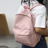 Sacs d'école Sac à bandoulière décontracté de grande capacité Ins Wind Fashion Girls Korean Solid Color Simple College Students Cartable Travel Backpacks