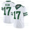 Aaron Rodgers Jets 2024 Throwback voetbaljersey New Yorks Garrett Zach Wilson Ahmad Saus Gardner Breece Hall Braxton Berrios Quinnen Williams Mekhi Becton