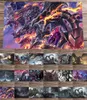 マウスパッドリストレストYugioh Playmat Red-Eyes Black Dragon Altimate Conductor Tyranno TCG CCG Trading Card Game Mat Anime Mouse Pad 60x35cm R230830