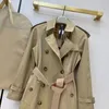 Womens trench coat moda windbreak casacos designer mulher casaco casual longo jaqueta clássico listrado jaquetas outerwear alta qualidade 23fw