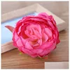 Couronnes de fleurs décoratives 10 cm tête de fleur de pivoine artificielle pour la fête de mariage décoration de la maison bricolage fausse guirlande murale livraison directe Otxck