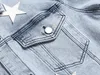 Erkekler denim ceket am kot pantolon giymek toptan moda ceketler ince fit rahat sokak kıyafetleri tek göğüslü vintage erkek jean ceket tredamr 382
