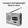 Radio BCR2033 AM FM Telescopic Antenna Full Band Portable Receiver Retro World Pocket Player for Elder 230830