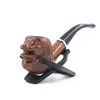 Factory Directly Sale High Quality Carved Ebony Wooden Tobacco Pipe Multi-function Smoking Pipe