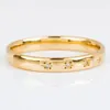 Band Rings Huitan Korean Style Simple Metal for Women Inlaid Shiny CZ Stone Daily Wearable Accessories Versatile Girls Finger Jewelry 230830