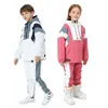 Ensembles de vêtements Veste de ski fille et pantalon hiver costume de ski chaud coupe-vent en plein air enfants ensemble enfants neige pour garçons filles 230829