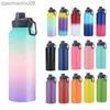 Tumblers 18oz 32oz 40oz 64oz Double Wall Hydroes Stainless Steel Water Bottle with Straw Lid Vacuum Insulated Flask Thermos for Sports 2L HKD230830