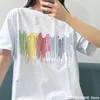 2023 Todos os novos designers homens e mulheres de alto luxo venda quente sapatos esportivos impresso papel avião padrão item manga curta camiseta