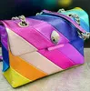 Klasyczne Kurt Geiger Rainbow Evening Torby Designer London torebki na ramiona sprzęgło Crossbody Bag męskie łańcuchy hobo moda jest zgodna