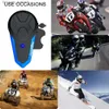 Fodsports BT-S3 intercomunicador para casco de motocicleta 1000M auriculares inalámbricos bluetooth impermeable BT interfono intercomunicador moto FM Q230830