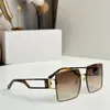 Big Square Frameless Solglasögon Designer Wide Glasses Temple Clear Fashion Sun Glasses Women Men