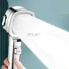 Bathroom Shower Heads High Pressure Shower Head 4 Modes With Switch On/Off Button Spray Water Saving Shower Heads Nozzle Filter Adjustable Bath Shower x0830