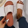 Sandálias alpercatas para mulheres sapatos casuais boêmios de praia