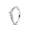 925 srebrne pierścienie dla kobiet oryginalne korony serce życze