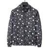 New Fashion Brand Designer Jacket Mens Winter and Autumn Slim Fit Mens Casual Printing Hooded Letter Jacket Slim Fit Coat Asian Size M-3XL