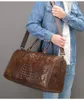 Duffel Bags Fashion Leather Men Men Travel Sack Real Weekend