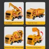 Diecast Model Car 1 Set ABS Engineering Car Truck Toys Crane Bulldozer Excavator Forklift Vehicles Education Toys for Boys Kids Gift 230829