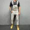 Men's Jeans Fashion Men Bib Pants Denim Suspenders Overalls Straight Skinny Jumpsuits Trousers262z