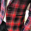 Herrenanzüge Blazer Frühling Colorblock Plaid Blazer Männer Slim Casual Mann Blazer Hochzeit Business Party Kleidung Kleid Mantel Blazer M-3XL 230829