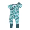 Rompertjes born Baby Romper Baby Meisjes Jongens Cartoon Bedrukte Kleding Lange Mouw Katoen Jumpsuit Peuter Pyjama Outfits Lente Herfst 230830