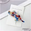 Hair Accessories New Cute Cartoon Cat Hairpin Ribbon Acetate Fiber Clips Bangs Duckbill Clip For Womans Girls Fashion Barrettes Drop D Dh0Iz