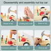 Tools Workshop Children 3D Busy Board Wooden Toys Montessori Game Simulation Pretend Play Screw Fine Movement Training Educational 230830