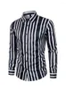 Men's Casual Shirts Loose Fit Striped Shirt - Fashionable And Comfortable For Everyday Wear